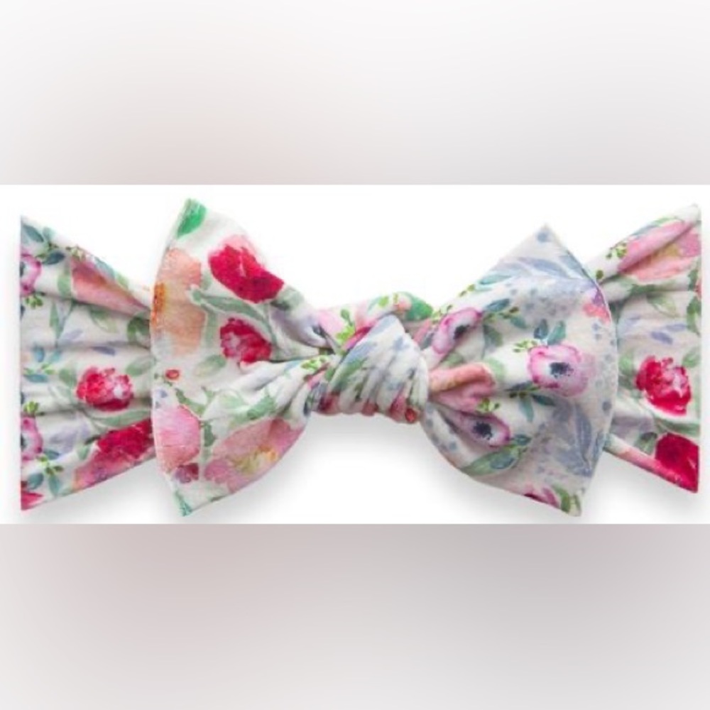 BABY BLING Bow Knot Headband in Meadow, Floral, 6-12m‎